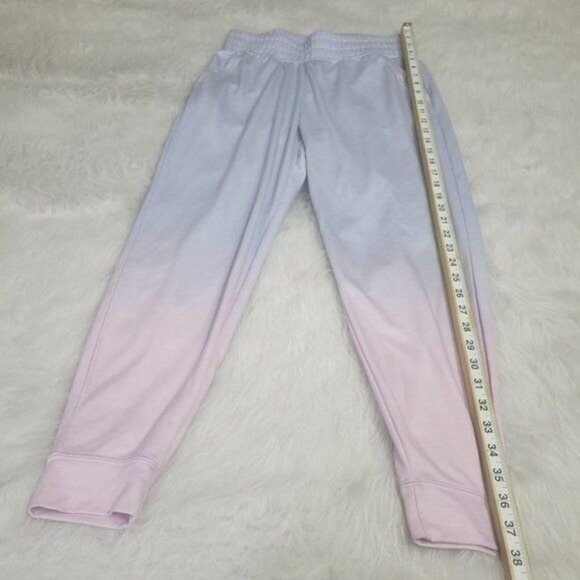 WildFox Sweat Pink Blue Dip Dye Ombre Sky Cropped Jogger Sweatpants Small - Picture 7 of 12